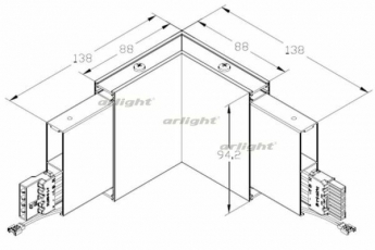 Светильник ALT-LINEAIR-FLAT-DIM-L60-2094-3W Warm3000 (BK, 100 deg) (Arlight, IP20 Металл, 3 года) | 031539 | Arlight