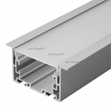 Профиль с экраном S2-LINIA69-F-2500 ANOD+OPAL (Arlight, Алюминий) | 021177 | Arlight
