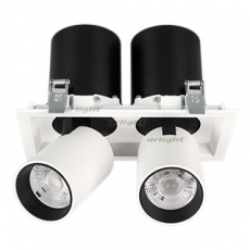 Светильник LTD-PULL-S110x210-2x10W Warm3000 (WH, 24 deg, 230V) (Arlight, IP20 Металл, 5 лет) | 031362 | Arlight