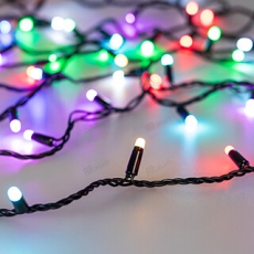 Светодиодная гирлянда ARD-STRING-CLASSIC-10000-BLACK-100LED-MILK-SYNC RGB (230V, 6.5W) (Ardecoled, IP65) | 028214 | Arlight