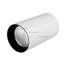 Светильник накладной SP-POLO-R85-1-15W Warm White 40deg (White, Black Ring) | 022940 | Arlight