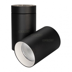 Светильник SP-POLO-SURFACE-TURN-R85-15W Warm3000 (BK-WH, 40 deg) | 027567 | Arlight