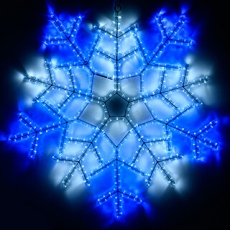 Фигура ARD-SNOWFLAKE-M6-890x890-576LED White/Blue (230V, 20W) | 025309 | Arlight