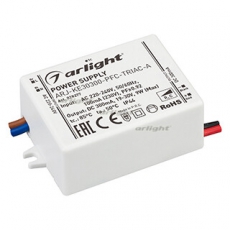 Блок питания ARJ-KE30300-PFC-TRIAC-A (9W, 300mA) (Arlight, IP44 Пластик, 5 лет) | 028277 | Arlight