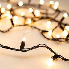 Светодиодная гирлянда ARD-STRING-CLASSIC-10000-BLACK-100LED-MILK-STD Warm (230V, 7W) (Ardecoled, IP65) | 028209 | Arlight