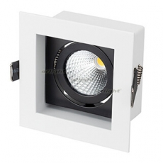 Светильник CL-KARDAN-S102x102-9W Warm (WH-BK, 38 deg) | 024126 | Arlight