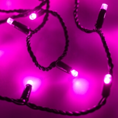 Светодиодная гирлянда ARD-STRING-CLASSIC-10000-BLACK-100LED-STD PINK (230V, 7W) | 025806 | Arlight