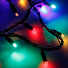 Светодиодная гирлянда ARD-STRING-CLASSIC-10000-BLACK-100LED-LIVE RGB (230V, 7W) | 025808 | Arlight