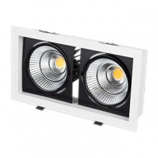 Светильник CL-KARDAN-S283x152-2x25W White6000 (WH-BK, 30 deg) | 028860 | Arlight