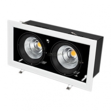Светильник CL-KARDAN-S375x190-2x25W White6000 (WH-BK, 30 deg) | 028862 | Arlight