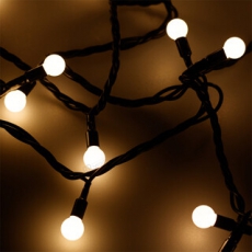 Светодиодная гирлянда ARD-BALL-CLASSIC-D13-10000-BLACK-100LED WARM (230V, 7W) | 025572 | Arlight