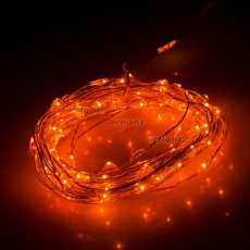Светодиодная нить WR-5000-1608-100LED Amber (12V, 2.1W) (arlight, IP65) | 030215 | Arlight