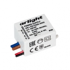 Блок питания ARJ-KE10300-MINI (3W, 300mA) (Arlight, IP20 Пластик, 5 лет) | 030187 | Arlight