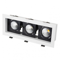 Светильник CL-KARDAN-S260x102-3x9W White (WH-BK, 38 deg) | 024134 | Arlight