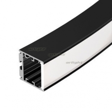 Профиль SL-ARC-3535-D1500-W90 BLACK (1180мм, дуга 1 из 4) | 026599 | Arlight