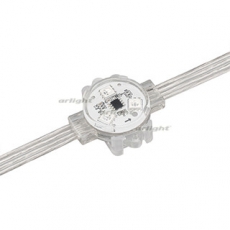 Модуль управляемый VISOR-SPI-5060-3-12V RGB 120deg (D30x16mm, 0.75W, IP68) | 029377 | Arlight