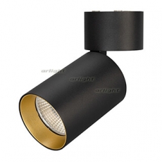Светильник SP-POLO-SURFACE-FLAP-R85-15W Warm3000 (BK-GD, 40 deg) | 027550 | Arlight