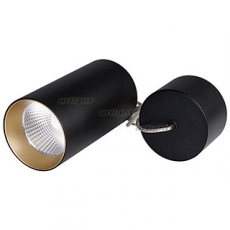 Светильник подвесной SP-POLO-R85-2-15W Day White 40deg (Black, Gold Ring) | 022959 | Arlight