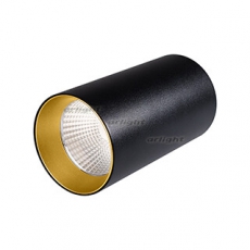 Светильник накладной SP-POLO-R85-1-15W Warm White 40deg (Black, Gold Ring) | 022953 | Arlight