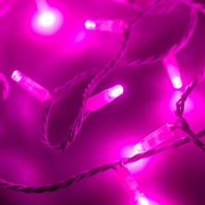 Светодиодная гирлянда ARD-STRING-CLASSIC-10000-WHITE-100LED-FLASH PINK (230V, 7W) | 025822 | Arlight