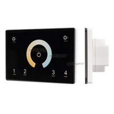 Панель Sens SMART-P81-MIX Black (230V, 4 зоны, 2.4G) (Arlight, IP20 Пластик, 5 лет) | 028401 | Arlight