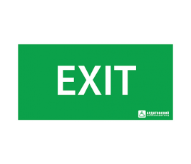 Пиктограмма (Наклейка) Exit (150х300) | 1004150300 | АСТЗ