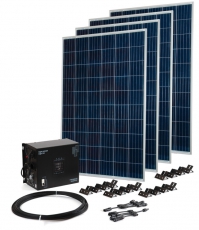 Комплект Teplocom Solar-1500+Солнечная панель 250Вт х4 кабель 10 м MC4 коннекторы | 2426 | Бастион