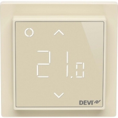 Терморегулятор интеллектуальный с Wi-Fi, бежевый, DEVIreg™ Smart, 16А| 140F1142| DEVI