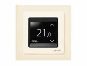Терморегулятор с комбинацией датчиков, бежевый, DEVIreg™ Touch, 16А| 140F1078| DEVI