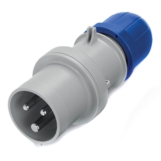Вилка кабельная 16A 2P+E IP44 переносная 230V