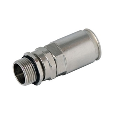 Муфта труба-коробка D=16мм с уплотнением кабеля IP68 М12х1.5 D=5 - 9мм