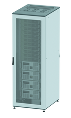 Шкаф напольный 42U 800х800мм две перфорированые двери крыша укомплектована вводом и заглушками
