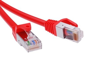 Патч-корд экранированный CAT5E F/UTP 4х2 LSZH красный 1.5м