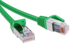 Патч-корд экранированный CAT5E F/UTP 4х2 LSZH зелёный 5м