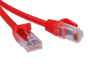 Патч-корд неэкранированный CAT5E U/UTP 4х2 LSZH красный 0.5м