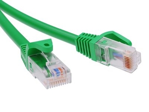 Патч-корд неэкранированный CAT5E U/UTP 4х2 LSZH зелёный 1м