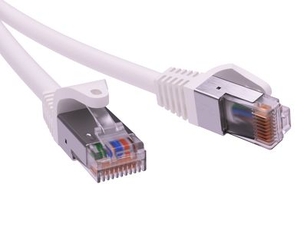Патч-корд экранированный CAT6 F/UTP 4х2 LSZH белый 1м