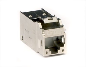 Модуль Keystone RJ45 CAT6A экранированный серебристый (12шт в упаковке)