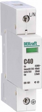 Ограничитель перенапряжений 1P 40кА C 420В ОП-101 | 18015DEK | DEKraft