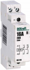 Модульный контактор 2НО 16А 230В МК-103 | 18050DEK | DEKraft