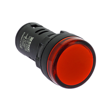 Лампа AD16-22HS LED матрица 22мм красный