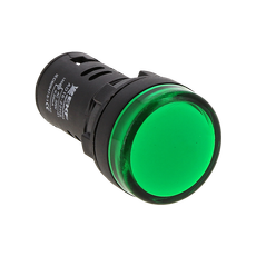 Лампа AD16-22HS LED матрица 22мм зеленый (ledm-ad16-g)