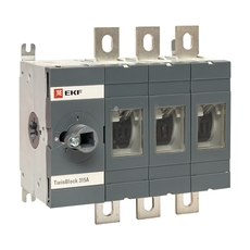 Рубильник 315A 3P без рукоятки управления TwinBlock EKF