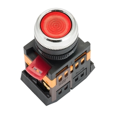 Кнопка ABLFS-22 с подсветкой красный NO+NC 230В PROxima