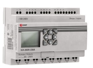 Программируемое реле 20 в/в с диспл. 230В         PRO-Relay EKF (ILR-20DR-230A)