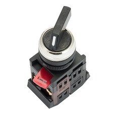Переключатель АLСLR-22 3P черный NO+NC PROxima (psw-alc-3p)
