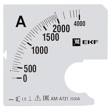 Шкала сменная для A721 2000/5А-1,5 EKF PROxima (s-a721-2000)