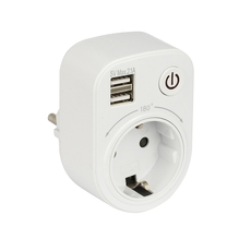 Блок розеточный SB-01 (розетка 2P+E 16А 2 USB разъема 5В 2.1А) PROxima (SB-01)