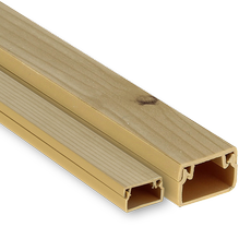 Канал кабельный 12х12 (свет. дерево) EKF-Plast (kk-12-12w)