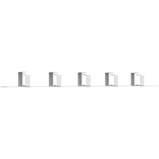 Кабельный органайзер 1U, 5 колец серия EKF PROxima